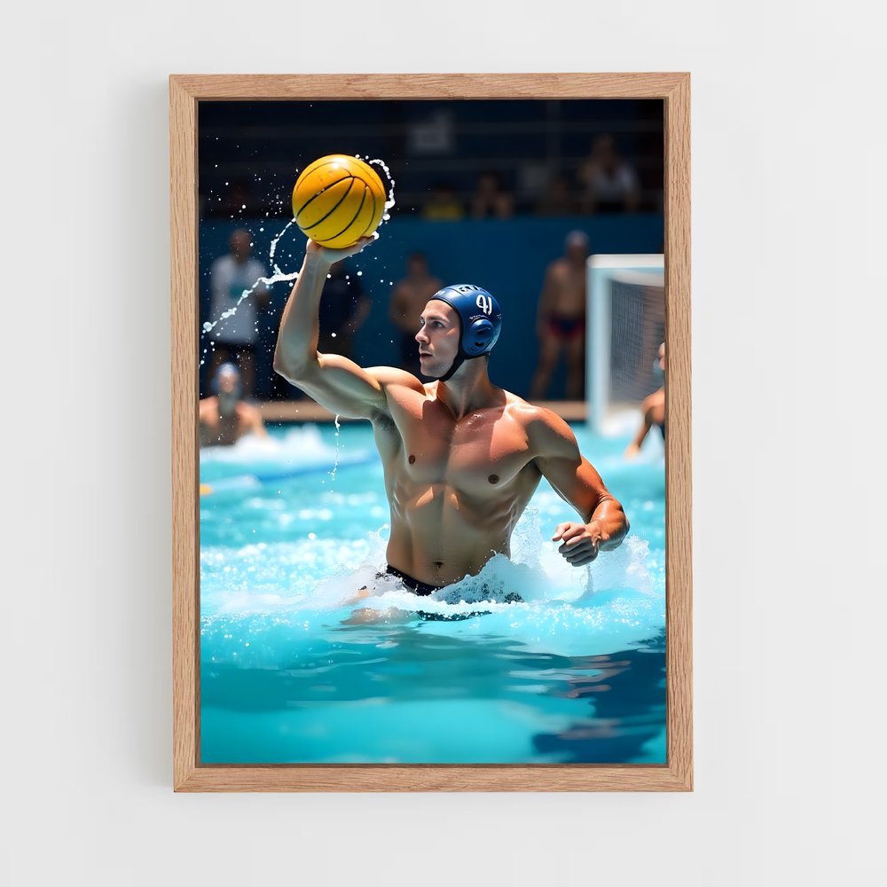 Poster Le Maître de l'Eau – affiche Water-polo (vue 4)